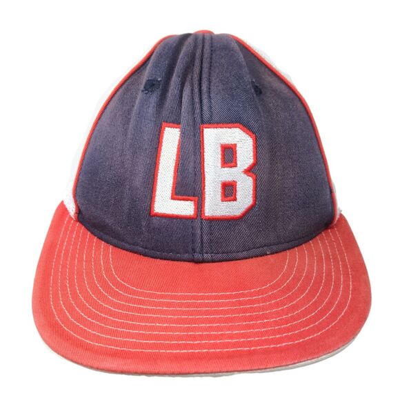 LB Fitted Trucker Hat Small-Medium Multi Embroidered Letters Mesh Back - Picture 1 of 8